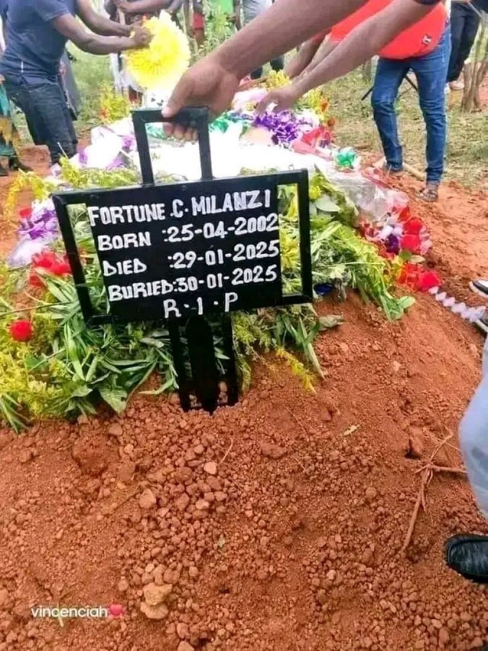 30/01/2025 (by CHARLES YEAU NEDIE) Thupi la Fortune Milazie, yemwe anali ophunzira pa sukulu ya ukachenjede ya Malawi University of Business and Applied Sciences (MUBAS) lalowa m'manda Lero ku mudzi kwawo kwa Sani, mfumu yayikulu Malengachanzi m'boma la Nkhotakota.  Fortune wamwalira dzulo pa chipatala cha Kamuzu Central ku Lilongwe atadwala nthawi yayitali nthenda yongotha magazi (aplastic anemia).  Kunali mfuwu pomwe thupi la Fortune limalowa m'manda kwa aanthu ochuluka kuphatikizapo ogwira ntchito zaboma, akuluakulu ndi ophunzira pa sukulu ya MUBAS komanso ophunzira a sekondale yomwe Fortune anaphunzira ya Bishop Mtekateka Private.  Fortune wamwalira akuyembekezeka kukalandira thandizo la chipatala ku India kutsatira kupezeka kwa ndalama yomwe imafunika kuti iye athe kupita ku m'dzikolo.  Wolemba Innocent Chunga#Times360Malawi  Thupi la Fortune Milazie, yemwe anali ophunzira pa sukulu ya ukachenjede ya Malawi University of Business and Applied Sciences (MUBAS) lalowa m'manda Lero ku mudzi kwawo kwa Sani, mfumu yayikulu Malengachanzi m'boma la Nkhotakota.  Fortune wamwalira dzulo pa chipatala cha Kamuzu Central ku Lilongwe atadwala nthawi yayitali nthenda yongotha magazi (aplastic anemia).  Kunali mfuwu pomwe thupi la Fortune limalowa m'manda kwa aanthu ochuluka kuphatikizapo ogwira ntchito zaboma, akuluakulu ndi ophunzira pa sukulu ya MUBAS komanso ophunzira a sekondale yomwe Fortune anaphunzira ya Bishop Mtekateka Private.  Fortune wamwalira akuyembekezeka kukalandira thandizo la chipatala ku India kutsatira kupezeka kwa ndalama yomwe imafunika kuti iye athe kupita ku m'dzikolo.